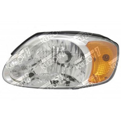 Передняя фара (левая) Желтый Поворот, DEPO для HYUNDAI ACCENT 2002-2005 - фото