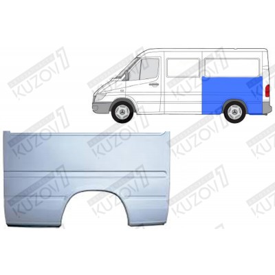 Крыло Заднее (левое) 135 См POTRYKUS для Mercedes Sprinter 2000-2006 - фото