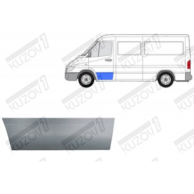 Дверь Передняя (левая) 17 См POTRYKUS для Mercedes Sprinter 1995-2000 - фото