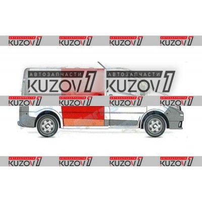 Дверь Боковая Сдвижная (правая) До Крыши Klokkerholm для Nissan PRIMASTAR 2006-2014 - фото