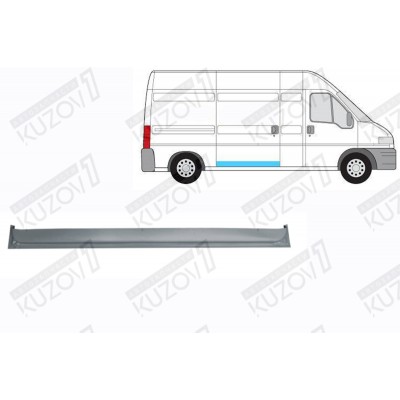 Дверь Боковая Раздвижная, Нижняя, 10 См POTRYKUS для FIAT DUCATO 1994-2002 - фото