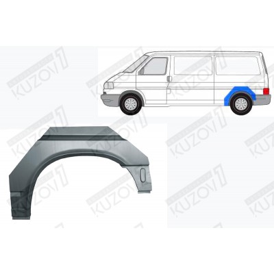 Арка задняя (левая) Klokkerholm для Volkswagen T4 1990-1996 - фото